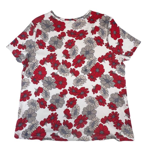 White Stag Shirt XXL Bloomcore Crew Neck Cottagecore Comfort Floral Hawiian Tee - Picture 6 of 9